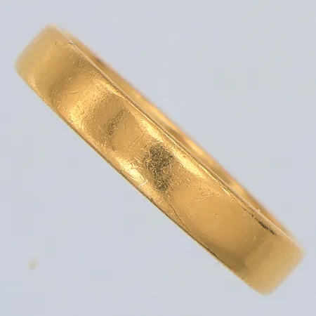 Ring, slät, stl 20, gravyr, 23K Vikt: 4,9 g