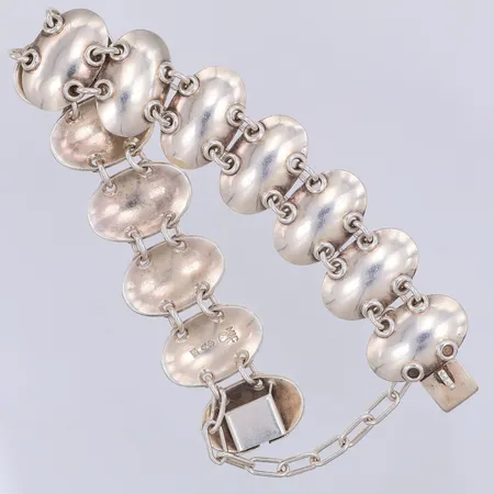 Armband, 18cm, bredd 20mm, Michelsen, 925/1000 silver Vikt: 40,8 g