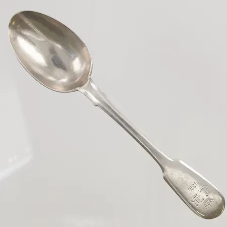 Sked 18cm, ryskt silver, daterad 1861, 42,7g.