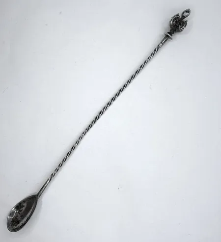 Sked, längd 30 cm, silver 800/1000. Vikt: 40,5 g