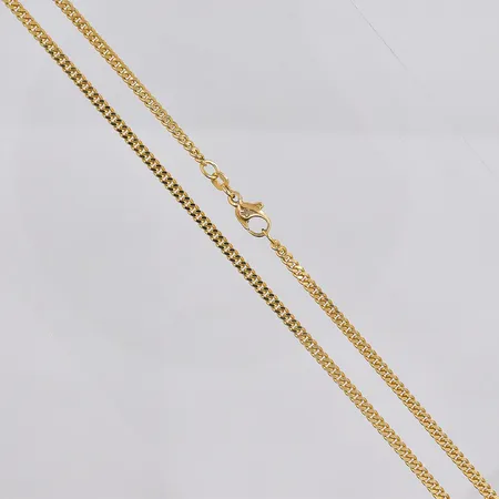 Kedja Pansar, 51cm, bredd ca 3mm, Balestra, 18K  Vikt: 16,5 g