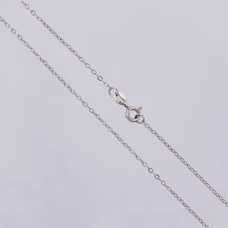 Kedja längd ca 40,5cm, bredd ca 1mm, 925/1000, silver Vikt: 1,1 g
