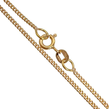 Halskedja Pansar, 18K guld, Balestra Italien, längd 38,0 cm, bredd 1,3 mm, fint skick Vikt: 3,1 g