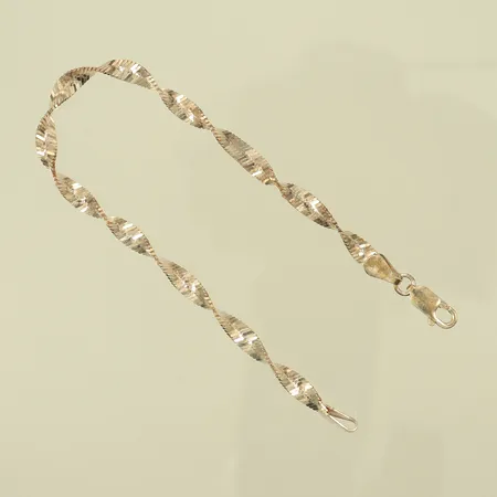 Armband, 19cm, bredd 4,3mm, Silver 925/1000 Vikt: 4,4 g