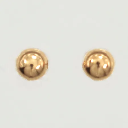 Ett par örhängen, Ø3,9mm, snur-snurrebussar, bucklig, 18K  Vikt: 0,4 g