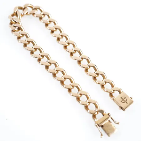 Armband, pansar, 21,5cm, bredd 9mm, 18k Vikt: 44,6 g