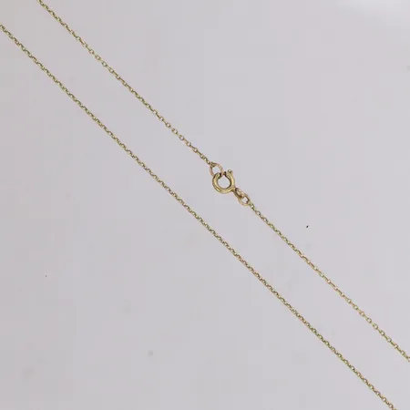 Kedja Ankar, längd 54cm, bredd 0,8mm, 14K  Vikt: 2 g