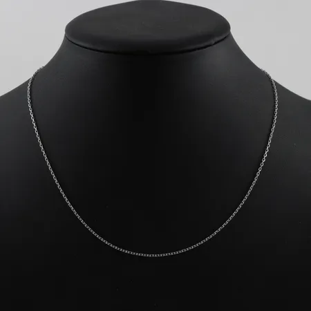 Kedja ankarlänk, längd 46cm, bredd 1,4mm, silver Vikt: 2,1 g