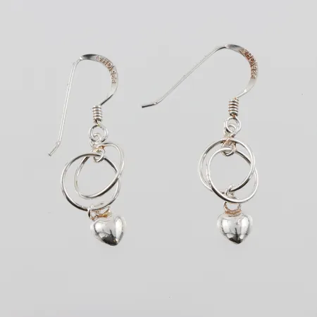 Parörhängen, höjd utan krok ca 2cm, Guldfynd, silver  Vikt: 1,5 g