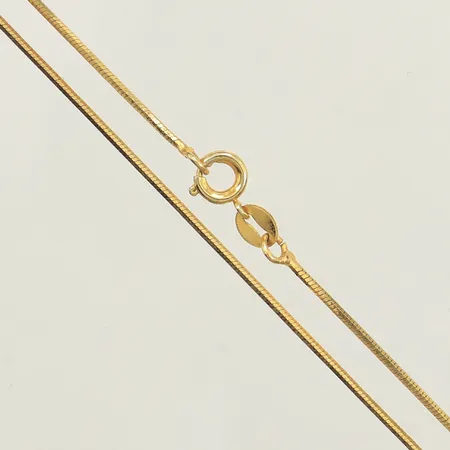 Kedja Ormlänk, längd 45cm, bredd 1,1mm, förgylld, 925/1000 silver Vikt: 3,1 g