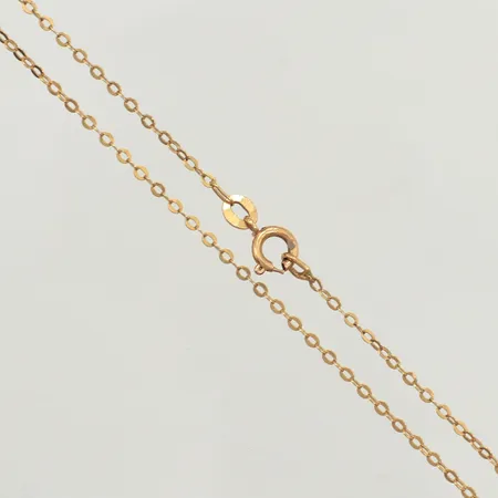 Kedja ankar, längd 47cm, bredd 0,9mm, 18K Vikt: 2,4 g