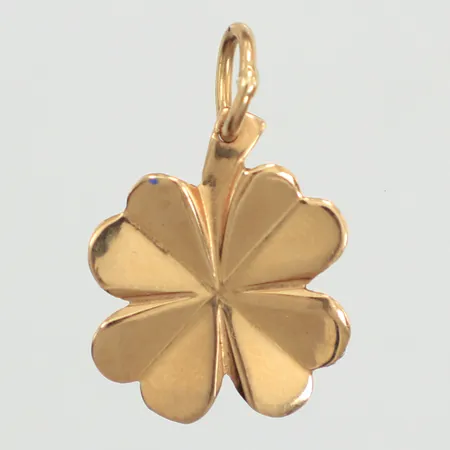 Hänge fyrklöver, Ø12,2mm, 18K  Vikt: 0,8 g