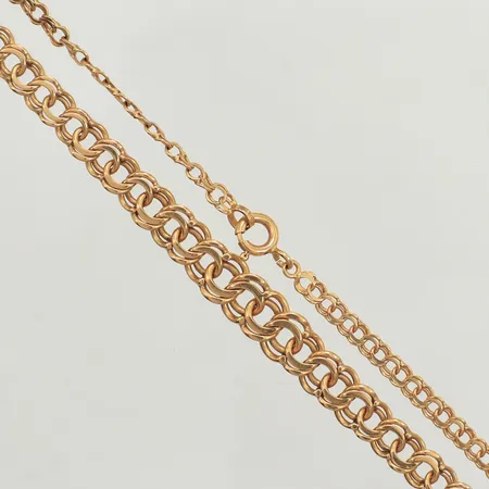 Collier Bismarck, längd 45cm, bredd 3,3-7,3mm, 18K Vikt: 13,9 g
