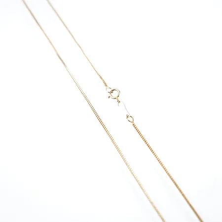 Halskedja, 45cm, bredd 1,5mm, 21k Vikt: 2,3 g