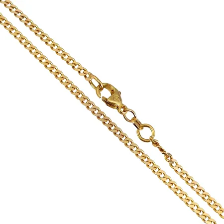 Halskedja Pansar, 18K guld, Balestra Italien, Guldfynd (GFAB), svensk kontrollstämpel, längd 49,5 cm, bredd 2,5 mm, fint skick Vikt: 12,3 g