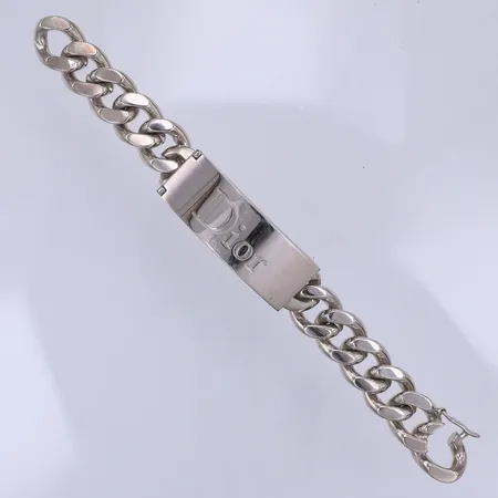 Armband Dior, Urban chic, Pansar, 19,5cm, bredd 16,5-18,5mm, sminkfack Lip gloss duo, metall, inga tillbehör