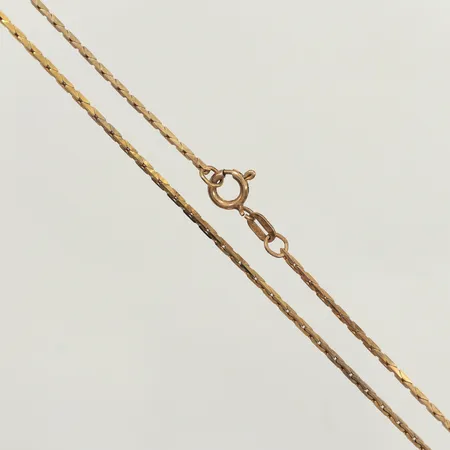 Kedja, längd 80,5cm, bredd 1mm, förgylld, 835/1000 silver  Vikt: 6,1 g