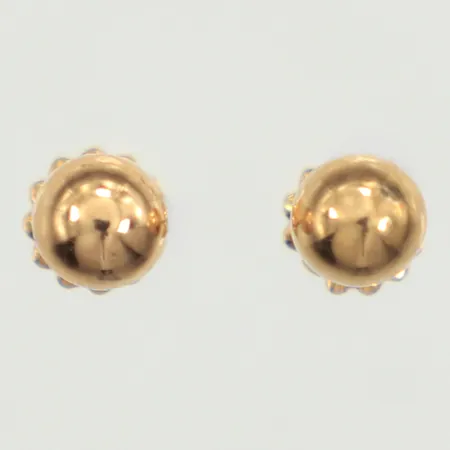 Ett par örhängen, Ø4,9mm, skruv-snurrebussar, 18K  Vikt: 0,4 g