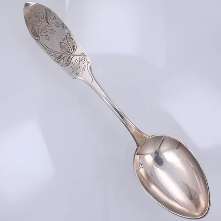 Serveringssked, modell Tornedal, 25,5cm, Haparanda år 1978, 830/1000 silver  Vikt: 85,4 g