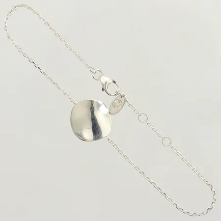 Armband, längd 17-19cm, bredd 1,2-13mm, GHA, 925/1000 silver Vikt: 2,2 g