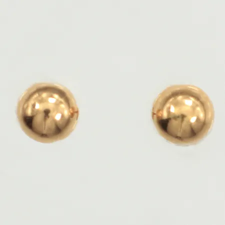 Ett par örhängen, Ø4,9mm, skruv-snurrebussar, 18K  Vikt: 0,5 g