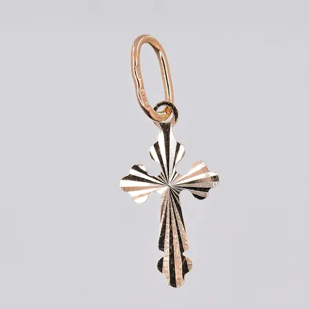Hänge, kors, stl 23x9mm, 14K Vikt: 0,3 g