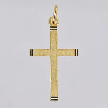 Hänge kors, stl 34x16mm, 14K Vikt: 0,7 g