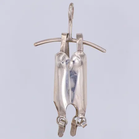 Hänge, korsett, design Karin Ferner, 65mm, Falun år 1992, 925/1000 silver Vikt: 10 g