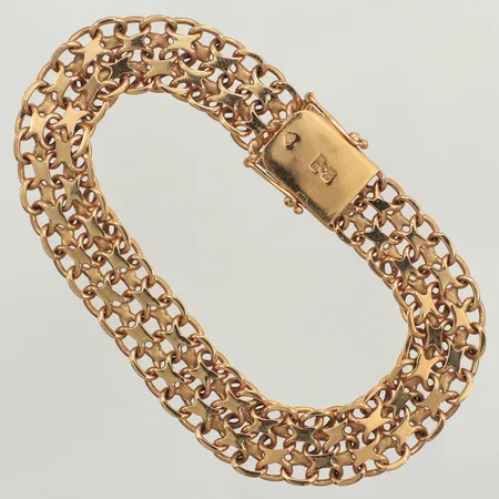 Armband X-länk, längd 18cm, bredd 10,5mm, 18K  Vikt: 20,7 g