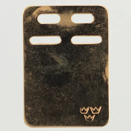 Hänge ID-bricka, gravyr, 18K  Vikt: 2 g