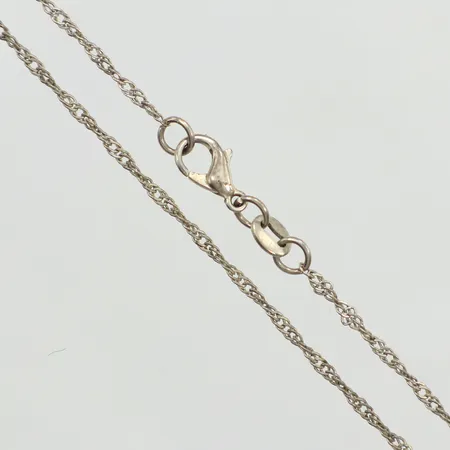 Kedja Singapore, längd 47cm, bredd 1,2mm, 925/1000 silver  Vikt: 1,8 g