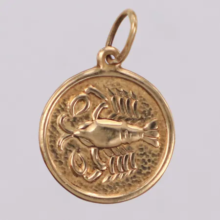 Hänge, skorpion, längd 20,3mm, bredd 13,6mm, 14K Vikt: 0,6 g