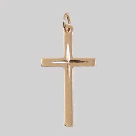 Hänge Kors, 13x28mm, 18K   Vikt: 1 g