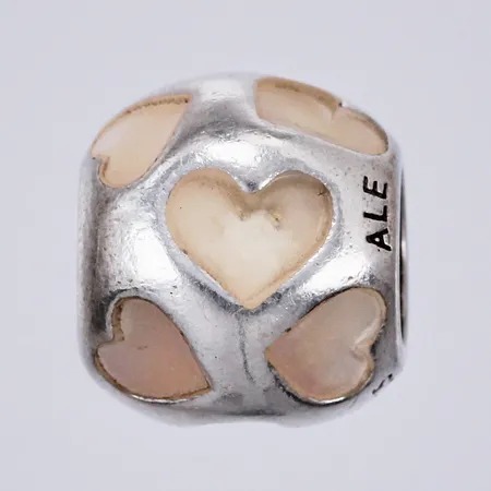 Berlock, Hjärta, Pandora, Ø ca8mm, 925/1000, silver   Vikt: 2,9 g