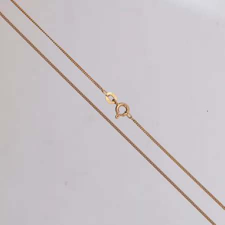 kedja Pansar, längd 36cm, bredd 1,1mm, buckla på lås, 18K Vikt: 2 g