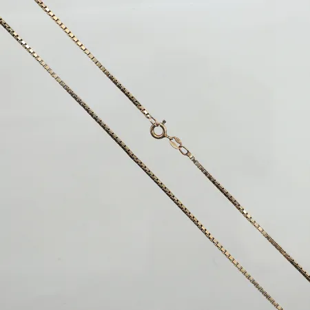 Kedja Venezia, längd 46cm, bredd 1,6mm, förgylld, 925/1000 silver  Vikt: 7,3 g