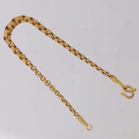 Armband Ärtlänk, längd 17,5cm, bredd 2,7-5,1mm, Thailand, 23K Vikt: 7,6 g