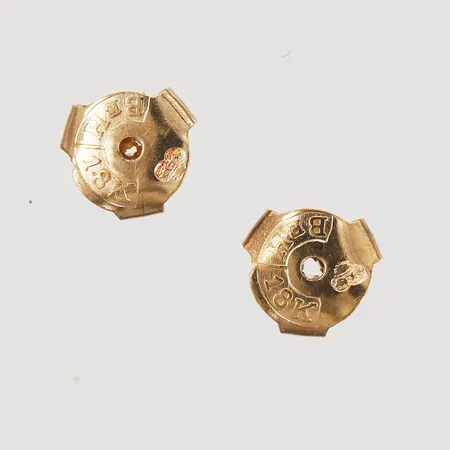 Ett par snurrebussar, 18K guld Vikt: 0,4 g