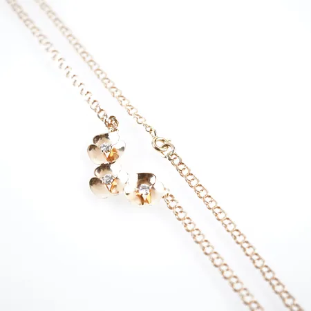 Collier, 42cm, bredd 3mm-10mm, 18k Vikt: 5,5 g