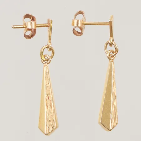 Örhängen, ett par, 2,5cm, bredd: 5mm, 18K, 1,8g.