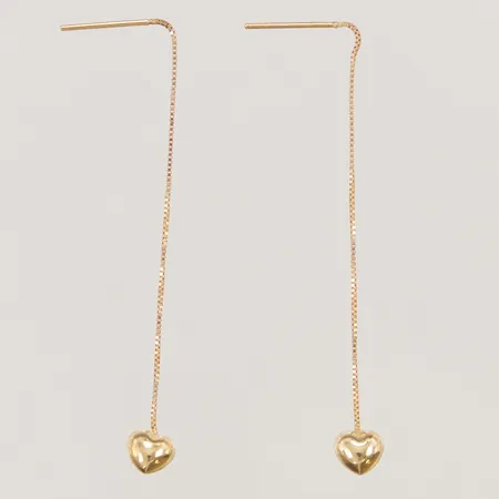 Örhängen, ett par, 6cm, 18K, 0,7g.