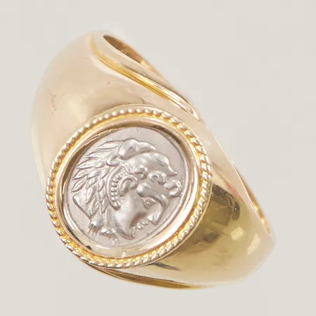 Klackring, Ø21, bredd, 15mm, 14K, 6,8g.