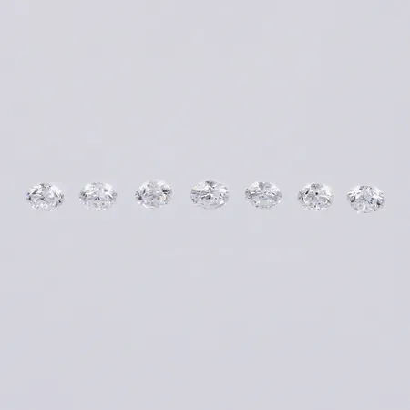 7 lösa diamanter 0,37ctv