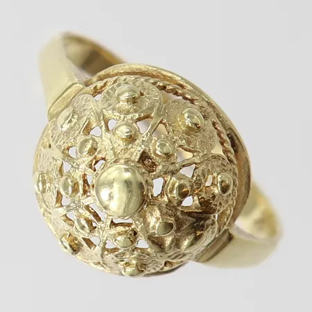 Ring, stl 18¼, bredd ca 2-14mm, 14K Vikt: 2,9 g