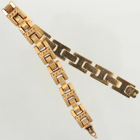 Armband, längd 19cm, bredd 9,2mm, 18K Vikt: 15 g