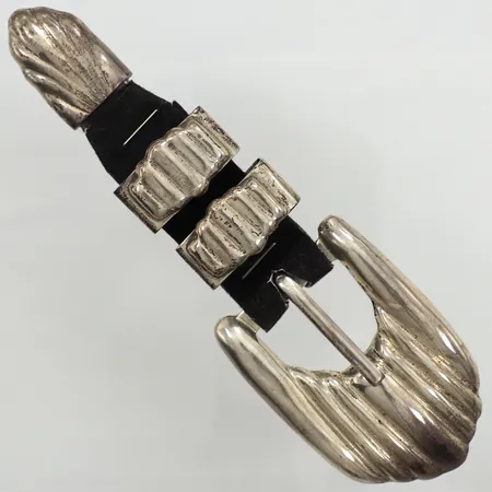 Bältespänne, längd ca16cm, bredd 47mm, Mexico, 925/1000 silver bruttovikt: 77,6g Vikt: 77,6 g