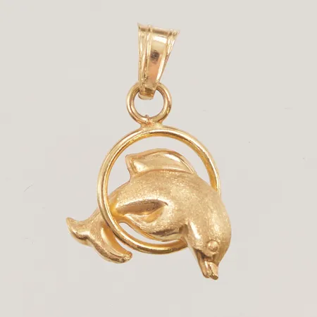 Hänge Delfin, bredd: 15mm, 18K, 1,7g.