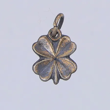 Hänge, fyrklöver, 12mm, 835/1000 silver Vikt: 0,4 g