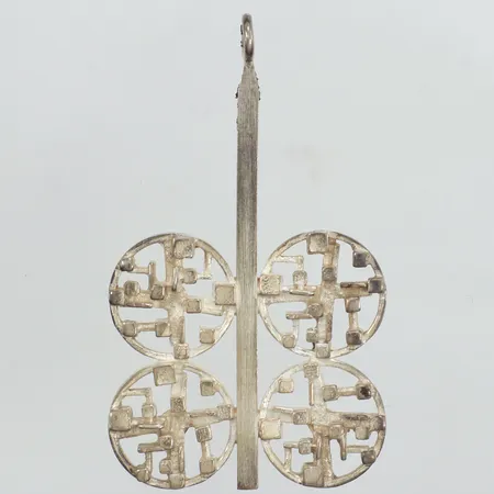 Hänge, lägnd 70mm, bredd 40mm, Tre Städ Ab Atelje, år 1973, silver  Vikt: 21,5 g