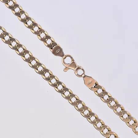 Kedja Pansar, Guldfynd, längd 47 cm, bredd 5 mm, 18K. Vikt: 16,1 g